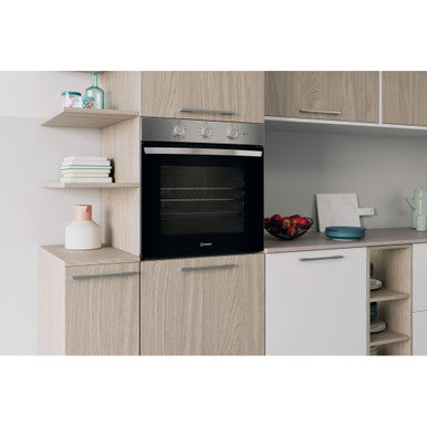 Indesit Built in Electric Oven - Inox | IO233XUK