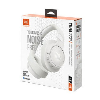 JBL Tune 770NC, Over-ear headphone, Wireless, Active Noise Cancelling, Multi-point connection - White | JBLT770NCWHT