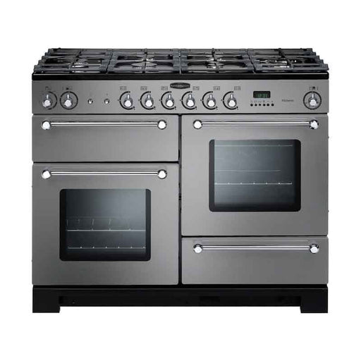 Rangemaster Kitchener 110cm Dual Fuel Range Cooker - Stainless Steel/Chrome | KCH110DFFSS/C
