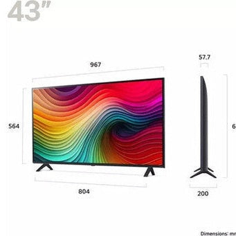 LG 43" NanoCell AI NANO81 4K Smart TV | 43NANO81T6A.AEK