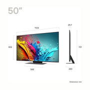 LG 50" QNED87 AI 4K Smart TV 2024 | 50QNED87T6B.AEK