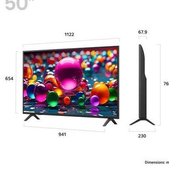 LG 50" UHD AI UA75 4K Smart TV 2025 | 50UA75006LA.AEK
