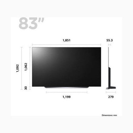 LG 83" Smart 4K Ultra HD HDR OLED TV | OLED83C34LA.AEK