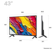 LG QNED82 43" 4K Smart TV - Black | 43QNED82A6B.AEK