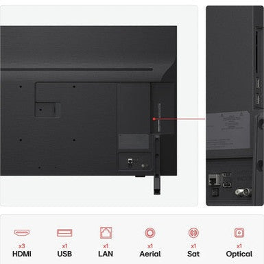 LG QNED82 43" 4K Smart TV - Black | 43QNED82A6B.AEK