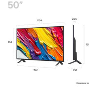 LG QNED82 50" 4K Smart TV - Black | 50QNED82A6B.AEK
