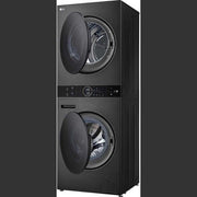 LG WashTower 12kg / 10kg DUAL Inverter Heat Pumpâ„¢ TurboWashâ„¢360 - Platinum Black | WT1210BBTN1.APBQPUK