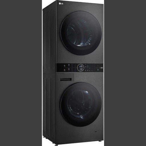 LG WashTower 12kg / 10kg DUAL Inverter Heat Pumpâ„¢ TurboWashâ„¢360 - Platinum Black | WT1210BBTN1.APBQPUK