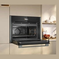 Neff N 70 Built-in compact oven with microwave function 60 x 45 cm - Graphite-Grey | C24MR21G0B