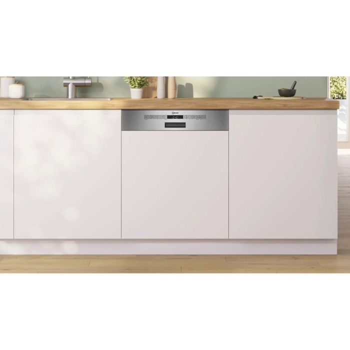 Neff S145HTS01G N 50 Semi-Integrated Dishwasher 60cm - Brushed Steel| 39283