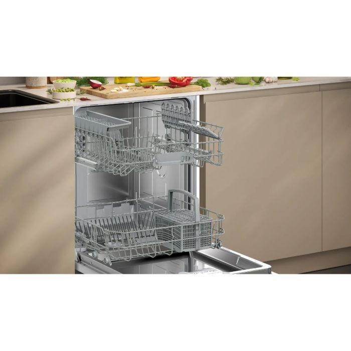 Neff S145HTS01G N 50 Semi-Integrated Dishwasher 60cm - Brushed Steel| 39283