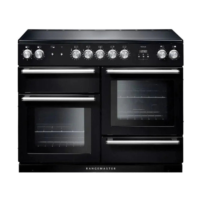 Rangemaster Nexus 110cm Induction Range Cooker - Black/Chrome | NEX110EIBL/C