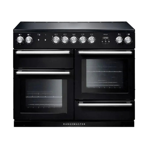 Rangemaster Nexus 110cm Induction Range Cooker - Black/Chrome | NEX110EIBL/C