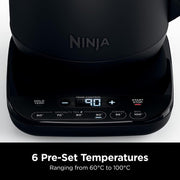 Ninja Black Perfect Temperature Kettle, Rapid Boil | KT200UK