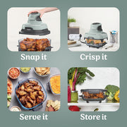Ninja CRISPi 4in1 Portable Glass Air Fryer - Blue | FN101UKGY