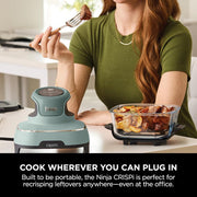 Ninja CRISPi 4in1 Portable Glass Air Fryer - Blue | FN101UKGY