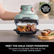 Ninja CRISPi 4in1 Portable Glass Air Fryer - Sage | FN101UKSG
