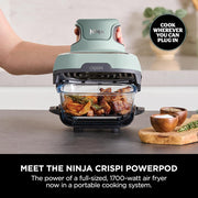 Ninja CRISPi 4in1 Portable Glass Air Fryer - Stone | FN101UKST