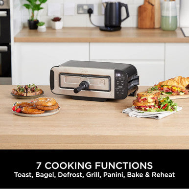 Ninja Foodi 3-in-1 Toaster, Grill & Panini Press - Black | ST200UK