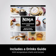 Ninja Stainless Steel Perfect Temperature Kettle, Rapid Boil | KT201UK