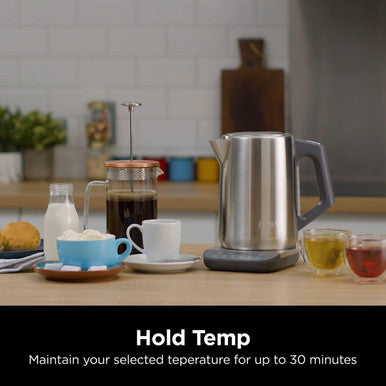 Ninja Stainless Steel Perfect Temperature Kettle, Rapid Boil | KT201UK