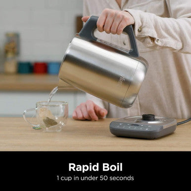 Ninja Stainless Steel Perfect Temperature Kettle, Rapid Boil | KT201UK