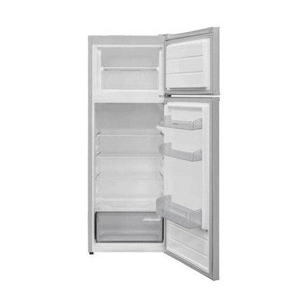 NordMende 54cm Freestanding 144cm Top Mount Low Frost Fridge Freezer - Silver | RFF266SL