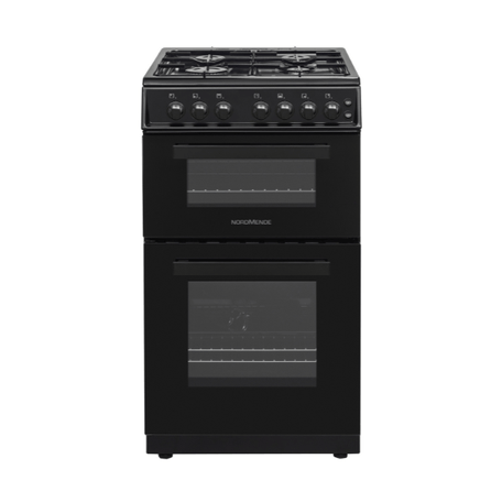 NordMende FS 50cm Twin Cavity LPG Gas Cooker - Black | CTG52LPGBK