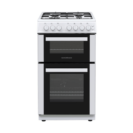 NordMende FS 50cm Twin Cavity LPG Gas Cooker - White | CTG52LPGWH