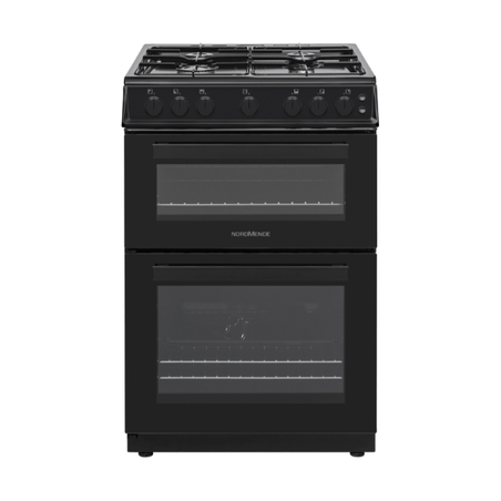 NordMende FS 60cm Twin Cavity LPG Gas Cooker - Black | CTG62LPGBK