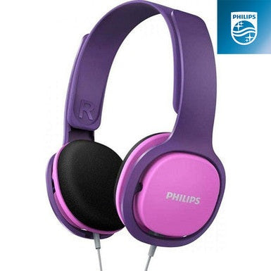 Philips SHK2000PK/00 Kids Headphone with volume control â€“ Pink/Purple