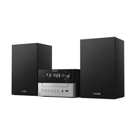 Philips TAM3205/12 Micro Music System with Bluetooth Hifi System, FM Radio, USB, CD, MP3-CD, USB Port for Charging, 18 W, Bass-Reflex Loudspeakers, Digital Sound Control ds