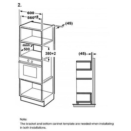 PowerPoint 20 Litre Integrated Microwave | P22820INTSS