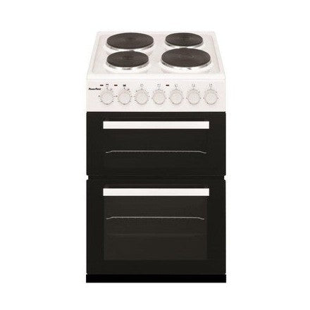 PowerPoint 50cm Double Cavity with Solid Hob White | P05E2S1W
