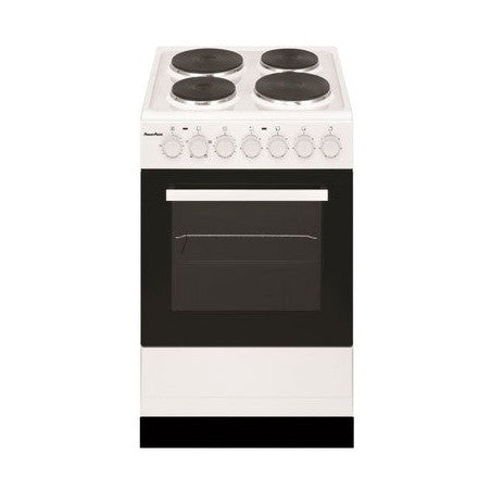 PowerPoint 50cm Single Cavity with Solid Hob White | P05E1S1W
