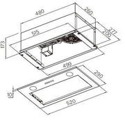 PowerPoint 52cm Canopy Hood | P2152CH