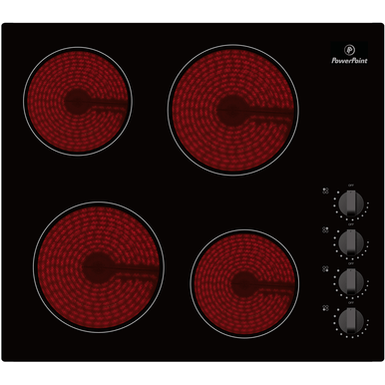 PowerPoint 60cm 4 Zone Ceramic Hob | P154MDMA