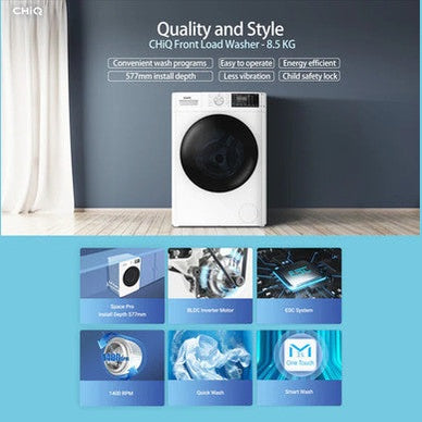 PowerPoint 8/5kg Washer Dryer - Lava Grey | P328514MLG