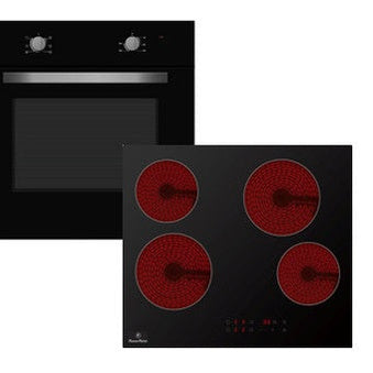 Powerpoint Oven and Hob Cookpack - Black | P25CKMDBL