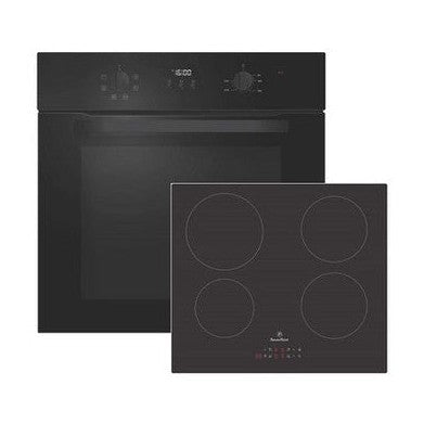 Powerpoint Oven and Hob Cookpack Black | P25CKMDINBL