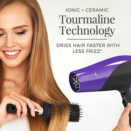 Remington 2200W Power Dry Lightweight Hair Dryer - Purple/Black | D3190