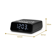 Roberts Ortus FM Clock Radio - Black | ORTUSFMBK