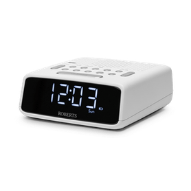 Roberts Ortus FM Clock Radio - White | ORTUSFMW