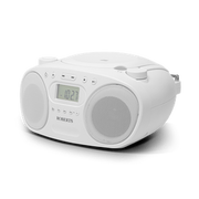 Roberts Zoombox FM Radio and CD Player - White | ZOOMBOXFMW