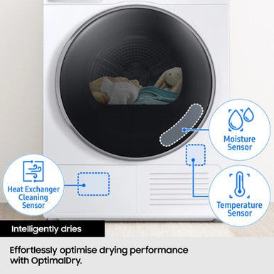 Samsung Series 5 AI Energy 9kg Heat Pump Tumble Dryer - Black | DV90DG52A0ABEU