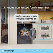 Samsung Series 5 AI Energy 9kg Heat Pump Tumble Dryer - White | DV90DG52A0AEEU