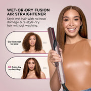 Shark FlexFusion Straight 5-in-1 Air Styler & Dryer & Ceramic Straightener with Case | HD652SUK