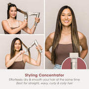 Shark FlexStyle 4 in 1 Air Styler & Hair Dryer For Straight & Wavy Hair - Stone | HD436SLUK