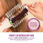 Shark SmoothStyle Hot Brush & Smoothing Comb with Storage Bag | HT212UK
