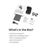 Shokz OpenFit Air Open-Ear True Wireless Earbuds - Black | 38-T511BK